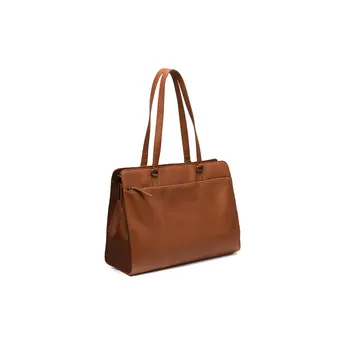 The Chesterfield Brand stijlvolle leren shopper met 15 inch laptopvak