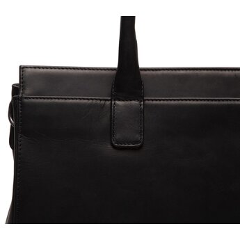 The Chesterfield Brand praktische leren damestas met laptopvak