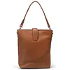 Plevier Bow Bucket Bag 16 inch cognac