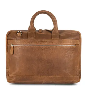 Plevier prachtige lederen 17.3" laptoptas