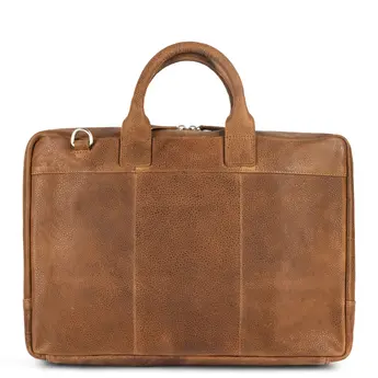 Plevier prachtige lederen 17.3" laptoptas