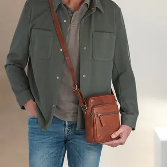 The Chesterfield Brand praktische leren schoudertas