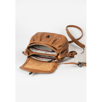 Aunts & Uncles prachtige lederen damestas, schoudertas