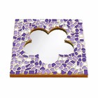 Cristallo Mozaiek pakket Spiegel Bloem Wit-Paars-Violet