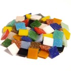 Cristallo Glas-mozaieksteentjes 1x1 cm Mix ca. 200 stuks