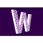 Cristallo Design Zacht, Letter W