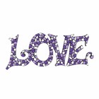 Cristallo Mozaiek pakket LOVE Wit-Paars-Violet Premium