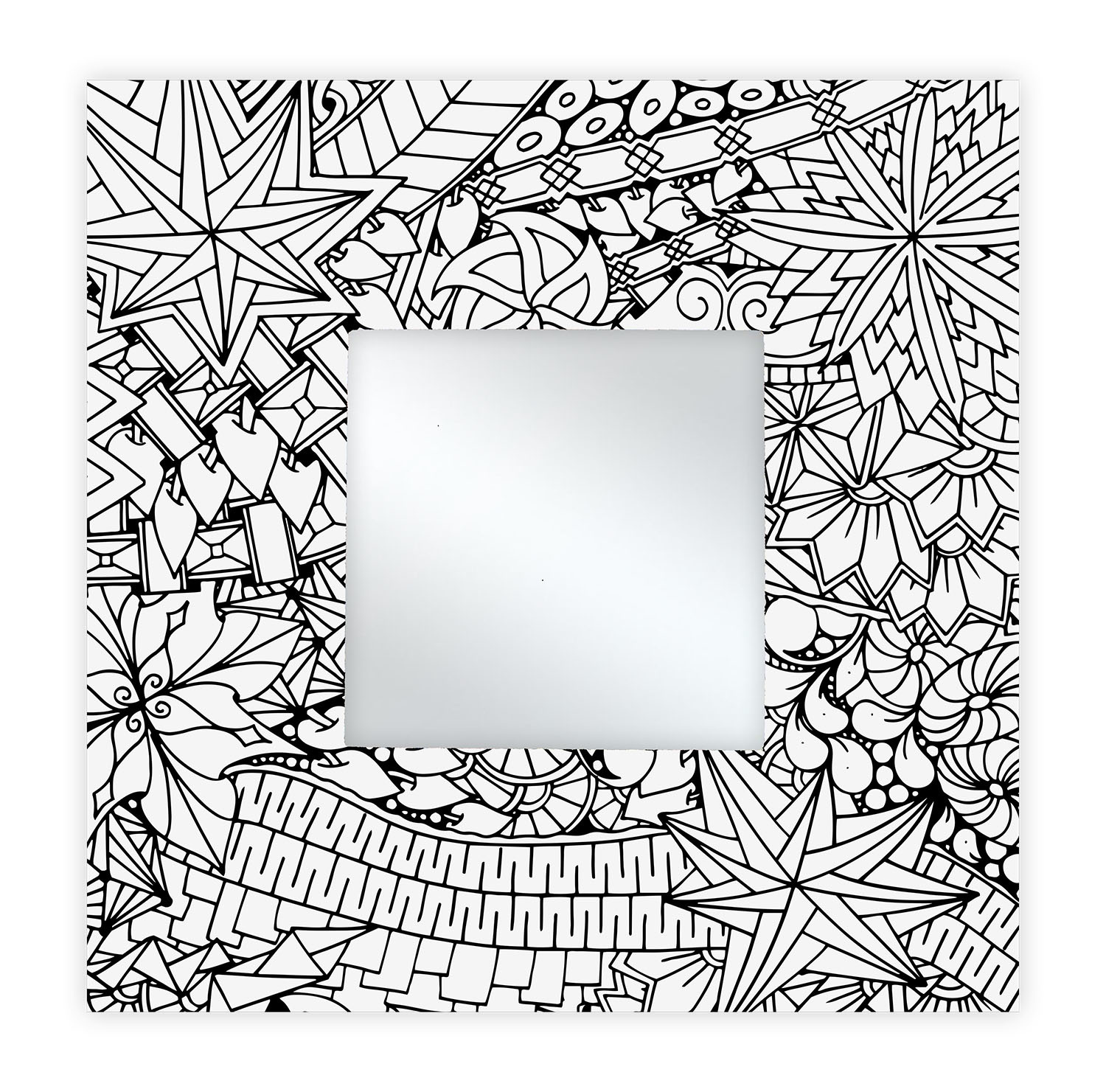Banzai Catena Individualiteit Spiegel Vierkant 35 x 35 cm patroon Holymoly - Cristallo Mozaïek