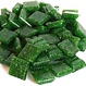 Cristallo Glas mozaiek steentjes 1x1 cm ca. 200 stuks Donkergroen