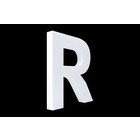 Cristallo Blanco letter R