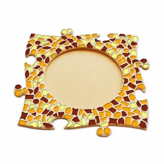 Cristallo Mozaiek pakket Fotolijst Cirkel Bruin-Oranje-Geel