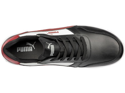 Puma Safety Frontcourt Low Black/Red S3L ESD