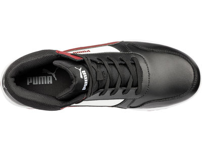 Puma Safety Frontcourt Mid Black/Red S3L ESD