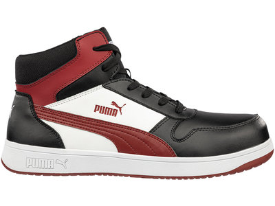Puma Safety Frontcourt Mid Black/Red S3L ESD
