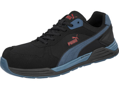 Puma Safety Frontside Blk/Blue Low S1P ESD HRO SRC