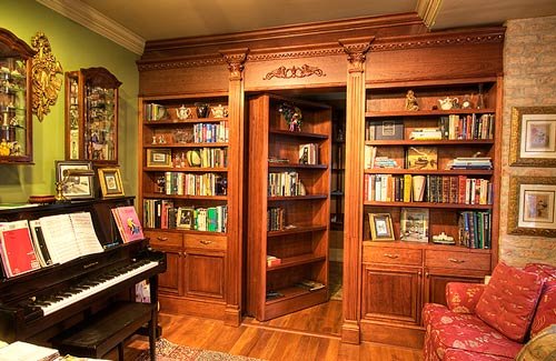 uitschuifbare boekenkast