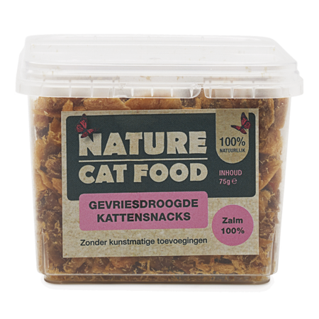 Nature Catfood Nature Cat Food kattensnacks van 100% gevriesdroogde zalm