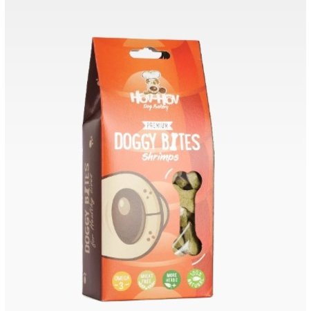 Hov-Hov Dog Bakery  Doggy Bites krokante garnalen  biscuits - Hypo allergeen