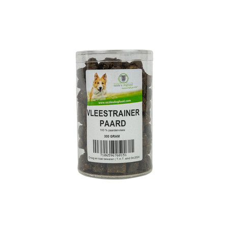 Ozzlesdogfood  Kleine blokjes vleestrainer van 100% paard