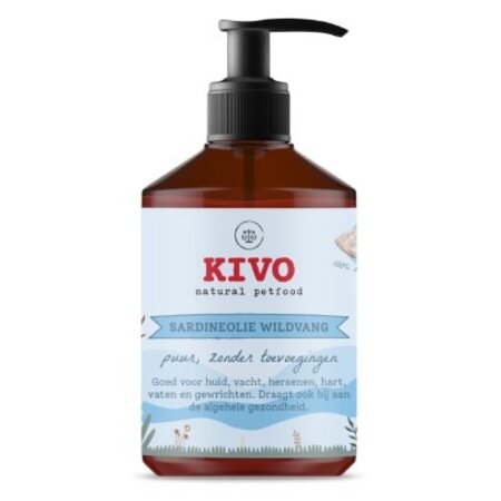 KIVO T.H.T 07-2025  / Pure visolie van wild gevangen sardines rijk aan Omega vetzuren  (T.H.T. 07-2025)