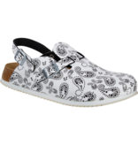 Birkenstock Dames Muil Kay SL 54294 Zwart/Wit Paisley