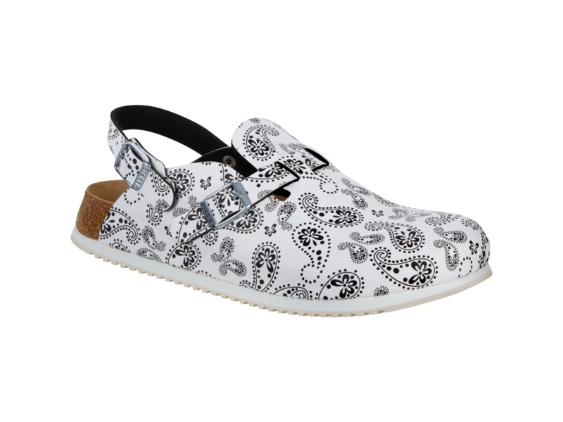 Birkenstock Dames Muil Kay SL 54294 Zwart/Wit Paisley