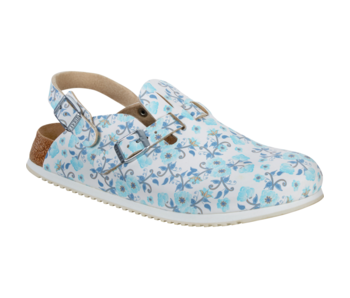 Birkenstock Dames Muil Kay SL 54293 Blauw Rozen