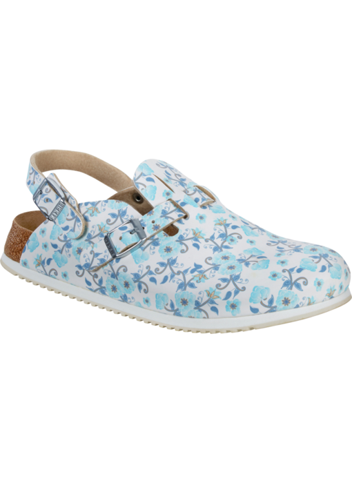 Birkenstock Dames Muil Kay SL 54293 Blauw Rozen