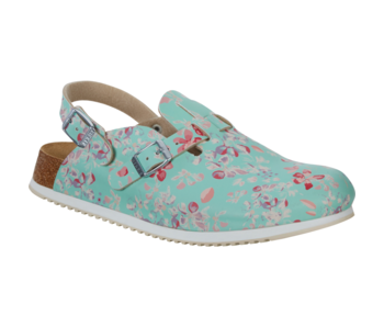 Birkenstock Dames Muil Kay SL 54290 Mint Bloemenprint