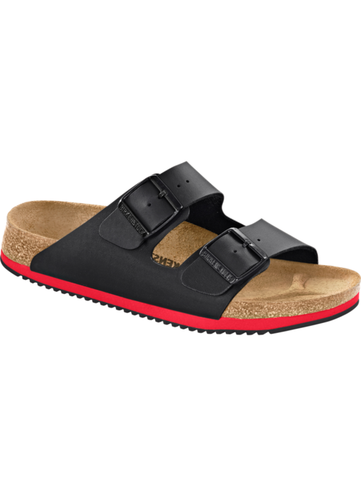 Birkenstock Dames Muil Arizona SL 54244 Zwart/Rood