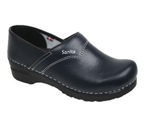 Sanita SAN-FLEX Model 313 D.H. Donkerblauw-Zilver 8205 - De Klompengigant -  Online Klompen bestellen