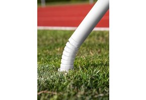 Cornervlaggen set – vlaggenstok met scharnier (wit)