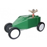 Chariot d'irrigation professionnel King pour terrains de football, comprenant tuyaux et accessoires.