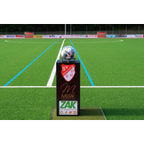 Voetbal Zuil de voetbalzuil voor extra sponsoring