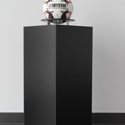 Voetbal Zuil de voetbalzuil voor extra sponsoring