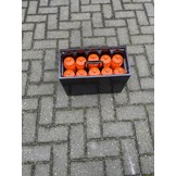 Caisse à bouteilles (extra robuste) avec 10 bouteilles de la couleur de votre choix