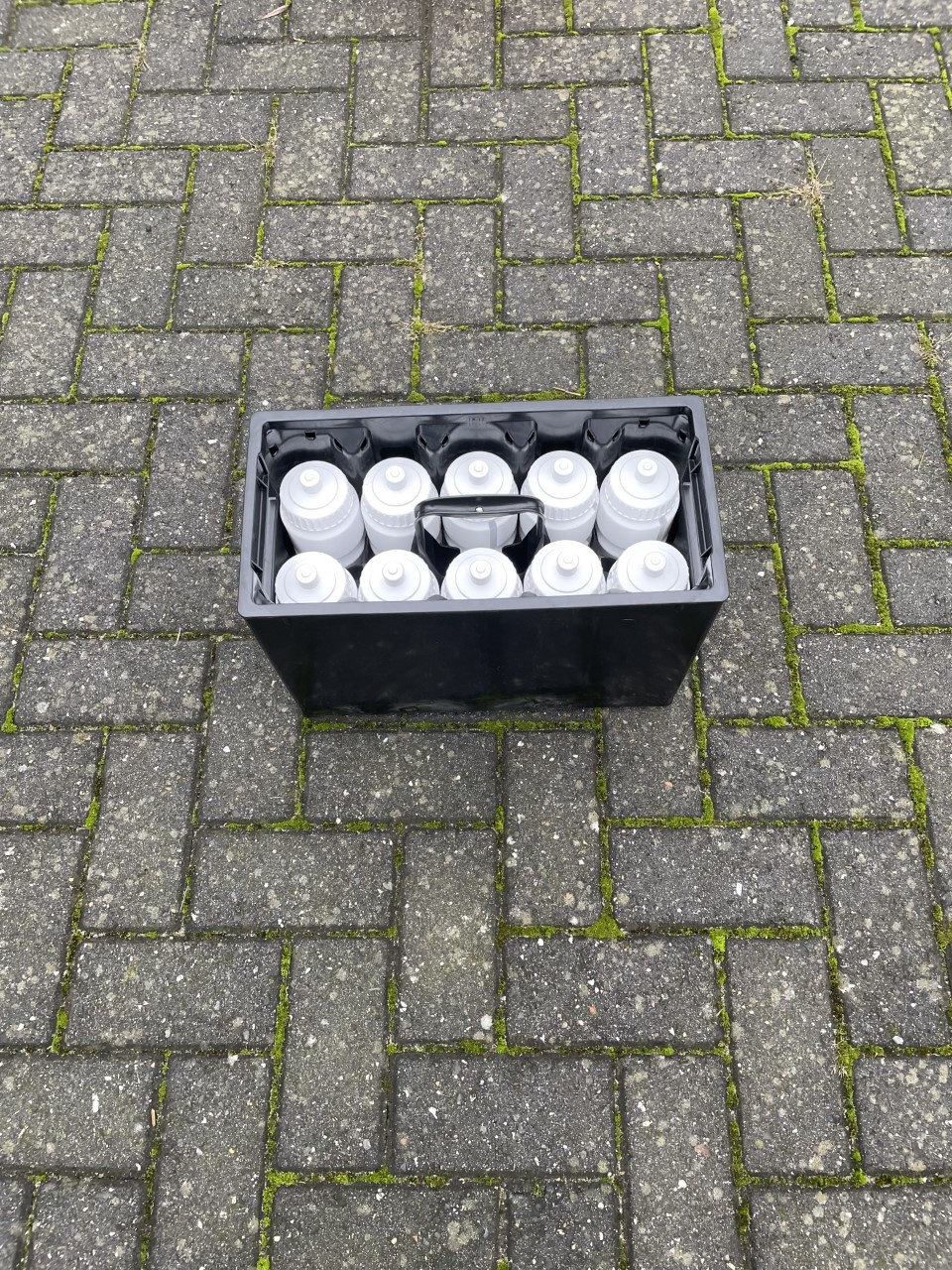 Bidonkrat (extra stevig) met 10 bidons in kleur naar keuze