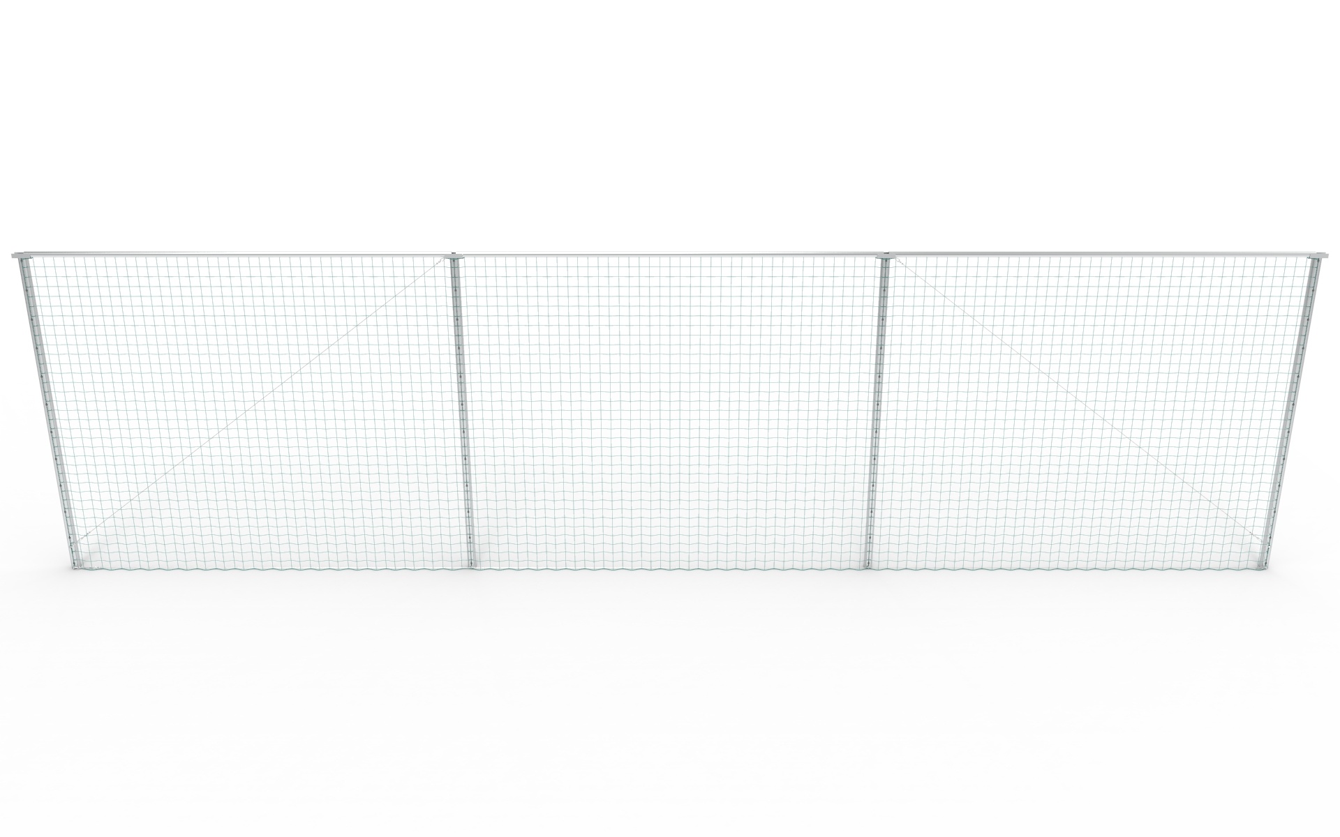 Een goede vriend Pijler compressie Ballenvanger 30 x 6 meter inclusief net en aluminium palen - SoccerConcepts