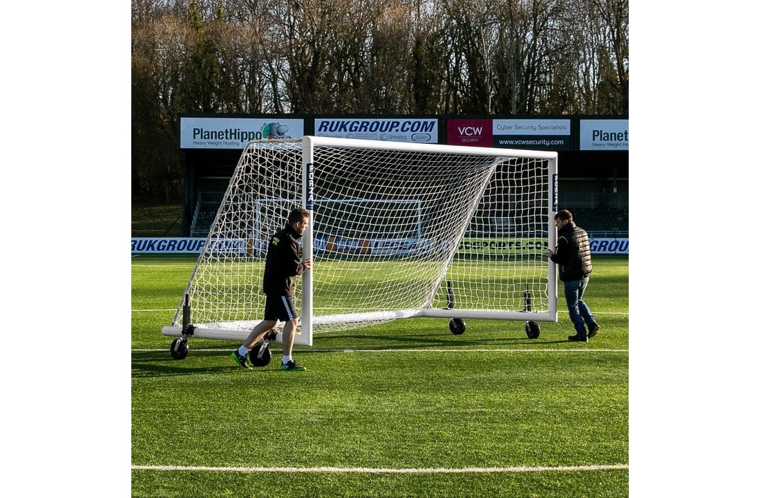 Seniorengoal 7m x 2m van 110mm Aluminium met wielen