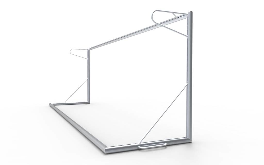 Verplaatsbaar doel P-model 732x244x80x170 Profiel 118mm