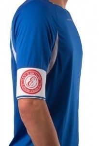 Aanvoerdersband met print van uw logo of tekst: Uniek per elftal of club