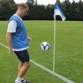 Set van 4x hoekvlag of cornervlag met stok