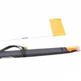 Hoekvlaggen set: 4x geveerde hoekvlagstok met hoekvlag