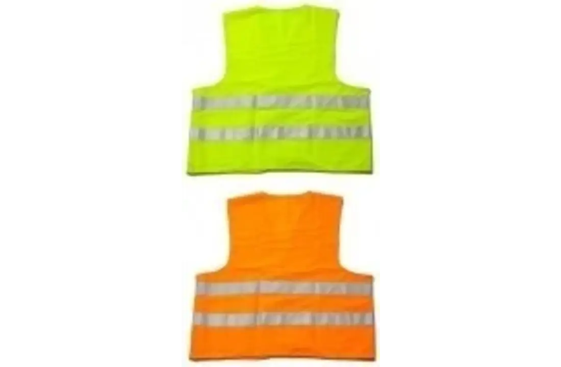 Waarschuwingshesjes in Fluo Oranje of Fluo Geel per 10 stuks (Optie: met opdruk naar keuze)