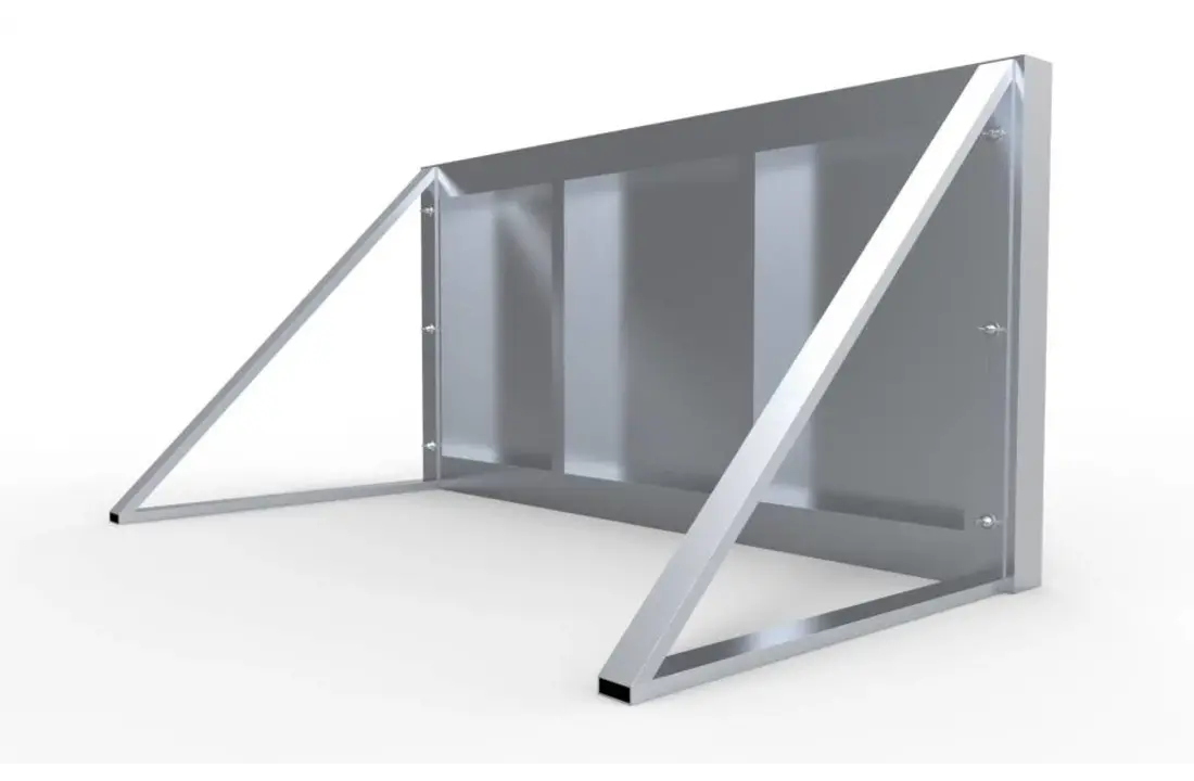 Wall 1500x750 2 standen Aluminium Voetbalwand