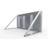 Wall 1500x750 2 standen Aluminium Voetbalwand