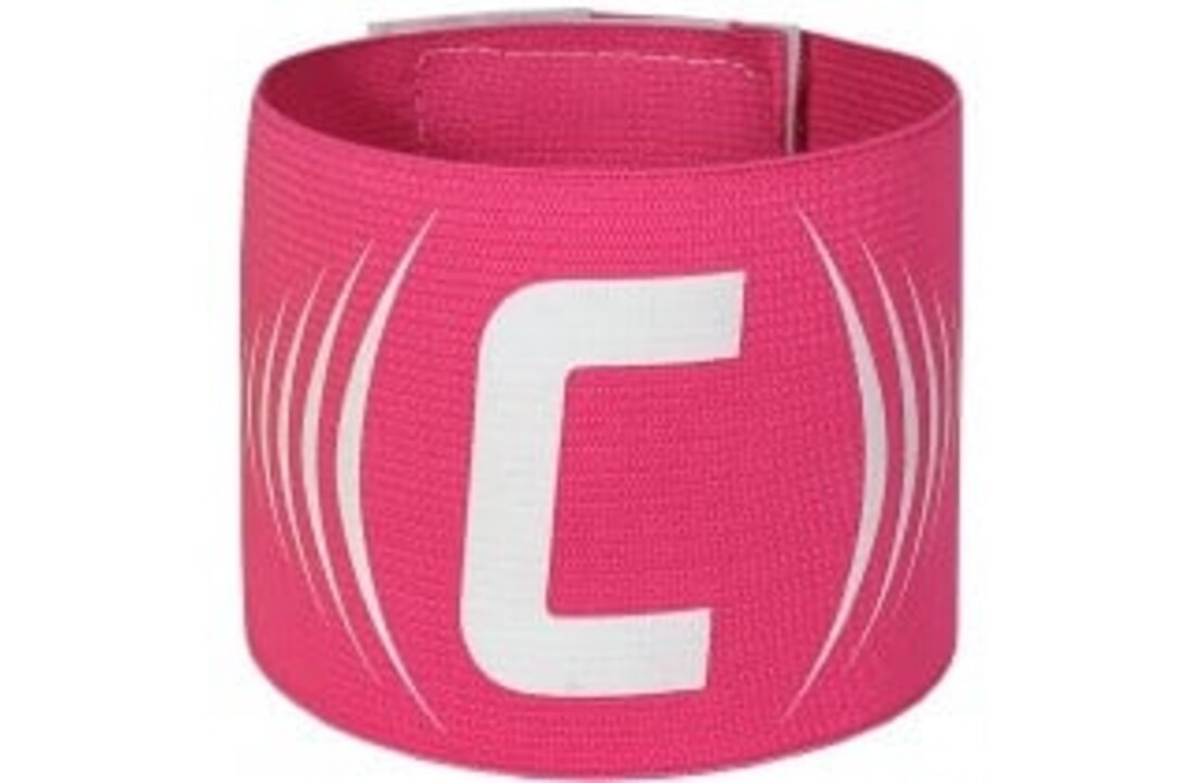 Aanvoerdersband Fluor Roze Damesvoetbal met klitteband sluiting