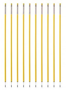 Set van 10 Slaomstangen met 5 elastische banden