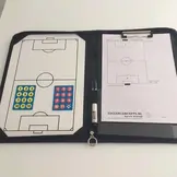 Coachmap Voetbal Best Buy:  Magnetisch, Uitwisbaar, A4 schrijfblok, Echt leer