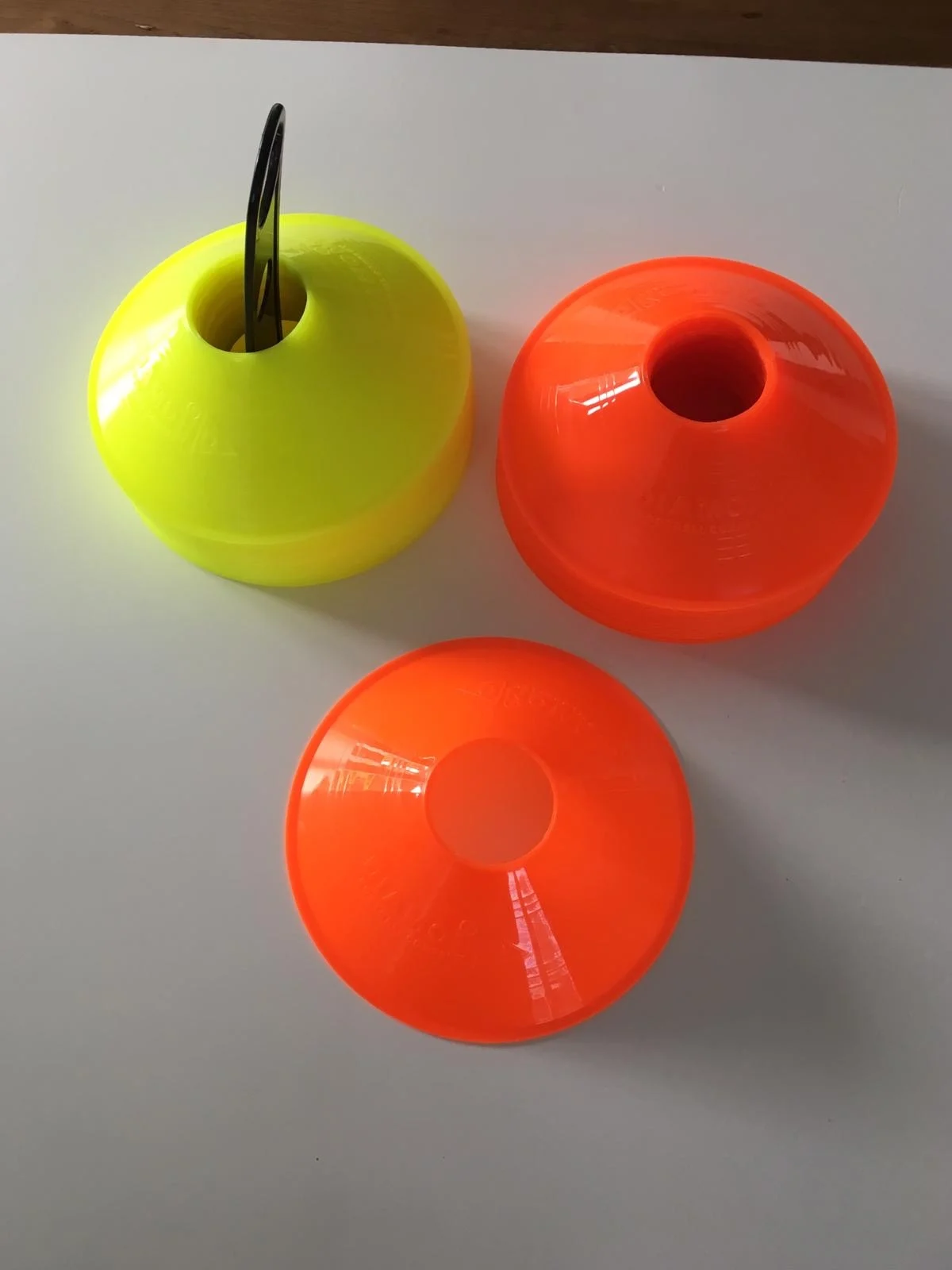 Markeerhoedjes Fluo Geel en Oranje